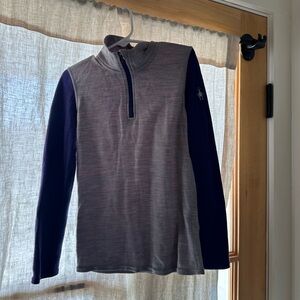 Smartwool Gray and Purple Kids Sweatshirt